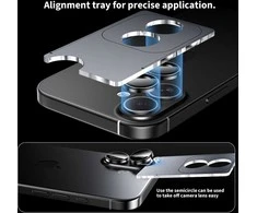„Tech-Protect Camring Fit+“ kameros dėklas, skirtas „iPhone 17“ - Violetinė