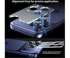 „Tech-Protect Camring Fit+“ kameros dėklas, skirtas „iPhone 14 Pro / Max / 15 Pro / Max / 16 Pro / Max / 17 Pro / Max“ - Mėlyna