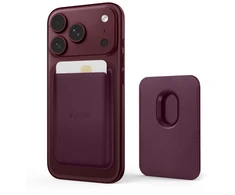 Dėklas Tech-Protect CH01 MagWallet MagSafe Magnetic Wallet for phone - burgundy