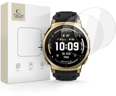 „Tech-Protect Glass Fit+“ 2 vnt. pakuotė, skirta „Amazfit T-Rex 3 Pro 44 mm“ laikrodžiui