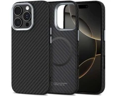 Dėklas Tech-Protect Ion Carbon MagSafe Case for iPhone 16 Pro Max - Juodas/Pilkas