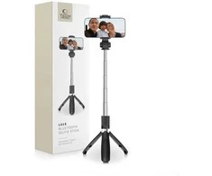 Tech-Protect L01S Bluetooth Selfie Stick with Tripod iki 70cm - Juodas