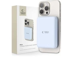 Tech-Protect LifeMag PB11 Powerbank su MagSafe 10000mAh 15W USB-C port – mėlynos spalvos + USB-C kabelis