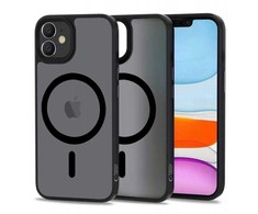 Tech-Protect MagMat MagSafe iPhone 11 dėklas – matinės juodos spalvos