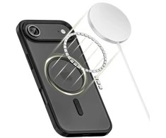 „Tech-Protect MagMat MagSafe“ dėklas, skirtas „iPhone 17 Air“ – matinis juodas