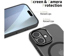 Tech-Protect MagStand MagSafe dėklas skirtas Apple iPhone 17 – matinis juodos spalvos