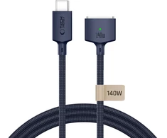 Tech-Protect MMC01 Ultraboost USB-C / MagSafe 3 140W 300cm Cable for MacBook - Navy Mėlyna