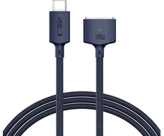 Tech-Protect MMC01 Ultraboost USB-C / USB-C MagSafe 3 140W 200cm Cable for MacBook - Navy Mėlyna