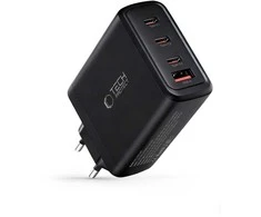 Tech-Protect NC120W-GAN 4-Port laidinis įkroviklis PD 120W / QC3.0 juodos spalvos