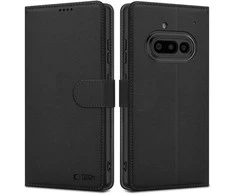 „Tech-Protect“ piniginės dėklas, skirtas „Nothing Phone 3A“ – matinės juodos spalvos