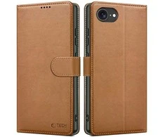 Dėklas Tech-Protect Wallet Case for iPhone 16e / 17e - Brown