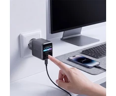 Tech-Protect POWERVISION NC45W-GAN 1 PRIEVADO TINKLO ĮKROVIKLIS PD 45W TAMSIAI PILKAS