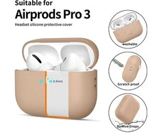 Tech-Protect Silikoninis dėklas for AirPods Pro 3 - rusvai gelsvas