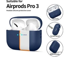 Tech-Protect Silikoninis dėklas for AirPods Pro 3 - Navy Mėlyna