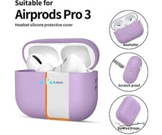 Tech-Protect Silikoninis dėklas for AirPods Pro 3 - Violetinė