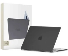 Tech-Protect SmartShell dėklas, skirtas MacBook Air 13" M2 / M3 / 2022-2024 - matinė juoda