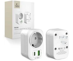 „Tech-Protect TA100“ JAV adapteris – baltas