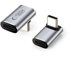 „Tech-Protect Ultraboost AA02“ USB-C kampinis adapteris – pilkas