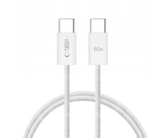 Tech-Protect UltraBoost Classic USB-C / USB-C PD kabelis 60W 3A 1m - baltas
