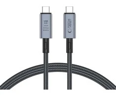 Tech-Protect UltraBoost Max USB-C 4.0 / USB-C 4.0 PD kabelis 240W 8K 40Gbps 1m – pilkas