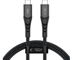 Tech-Protect UB11T ULTRABOOST TYPE-C KABELIS PD 240W / QC3.0 100CM Juodas