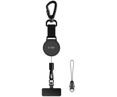 Tech-Protect UrbanLoop Anti-Theft Phone Holder with Retractable Lanyard - Juodas