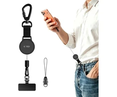 Tech-Protect UrbanLoop Anti-Theft Phone Holder with Retractable Lanyard - Juodas