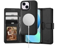 Tech-Protect Wallet MagSafe dėklas iPhone 13 - juodas