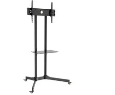 Laikiklis TECHLY 309982 Techly Mobilus stovas televizoriui LCD/LED/Plasma 30-65 60kg VESA pakreipiamas su lentyna