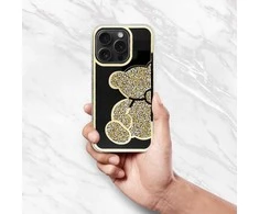 Dėklas Oem Case for iPhone 11 Teddy Bear auksinis