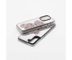 OEM dėklas, skirtas iPhone 11, rožinis meškiuko formos dėklas