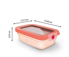 Tefal FOOD BOX 0.5L ONECLICK Oranžinis