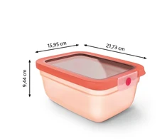 Tefal FOOD BOX 1.5L ONECLICK Oranžinis