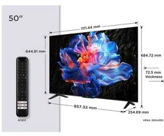 TCL 50P69K TV 127 cm (50") 4K Ultra HD Smart TV Wi-Fi Juodas