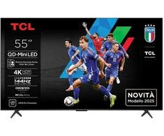 Televizorius TCL 55C69K TV 139.7 cm (55") 4K Ultra HD Smart TV Wi-Fi Metallic