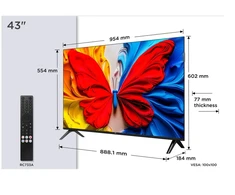 TCL S59K 43S59K TV 109.2 cm (43") Full HD Smart TV Wi-Fi Metallic