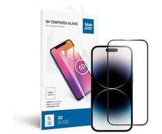 BlueStar Grūdintas stiklas iPhone 14 PRO (pilnai klijuojamas) Blue Star 5D juodas