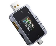 USB testeris 2in1 FNIRSI FNAC-28 USB-C USB-A