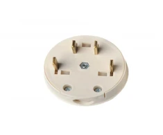 Three-phase plug LIREGUS. baltas. 25A. 380V