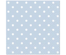 Popierinės servetėlės PAW Mėlyna Dots, 25 cm x 25 cm, 20 vnt.
