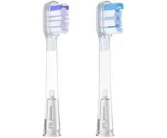 Toothbrush heads Hoco HP64 1x soft 1x hard baltas