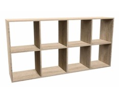 Top E Shop Topeshop MALAX 2X4 SONOMA svetainės knygų lentyna