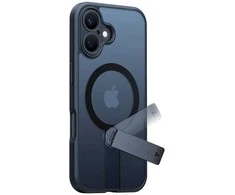 Dėklas Torras Pstand Spin Case, skirtas iPhone 16 (juodas)