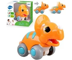 Hola Žaislų automobilis važiuoja „Dinozaurų triceratops“ žaislas