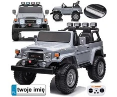 Akumuliatorinė transporto priemonė vaikams Jokomisiada Toyota Land Cruiser PA0285, 2 vietų | spalva: pilka