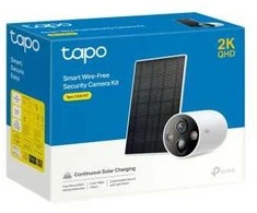 TP-Link Camera Tapo TC85 Wireless Outdoor Security, 2K QHD 4MP, AI, Night Vision, IP66 + TP-Link Tapo Solar Panel 2.5W, IP66, Juodas EU Baltas EU