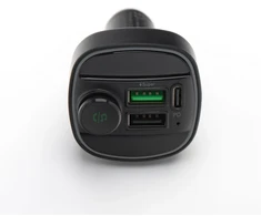 BlueStar Automobilio siųstuvas Blue Star Wave L2 RGB Classy šviesa tipas C x1 USB x2 20W juodas
