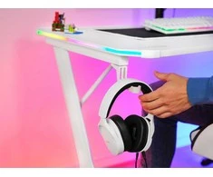 TRUST GXT 709W LUMINUS RGB žaidimų stalas (baltas)