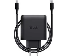 Trust Maxo GaN 65W 2xUSB-C juoda