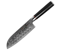Tuotown Damasko plieno Santoku peilis, 18 cm